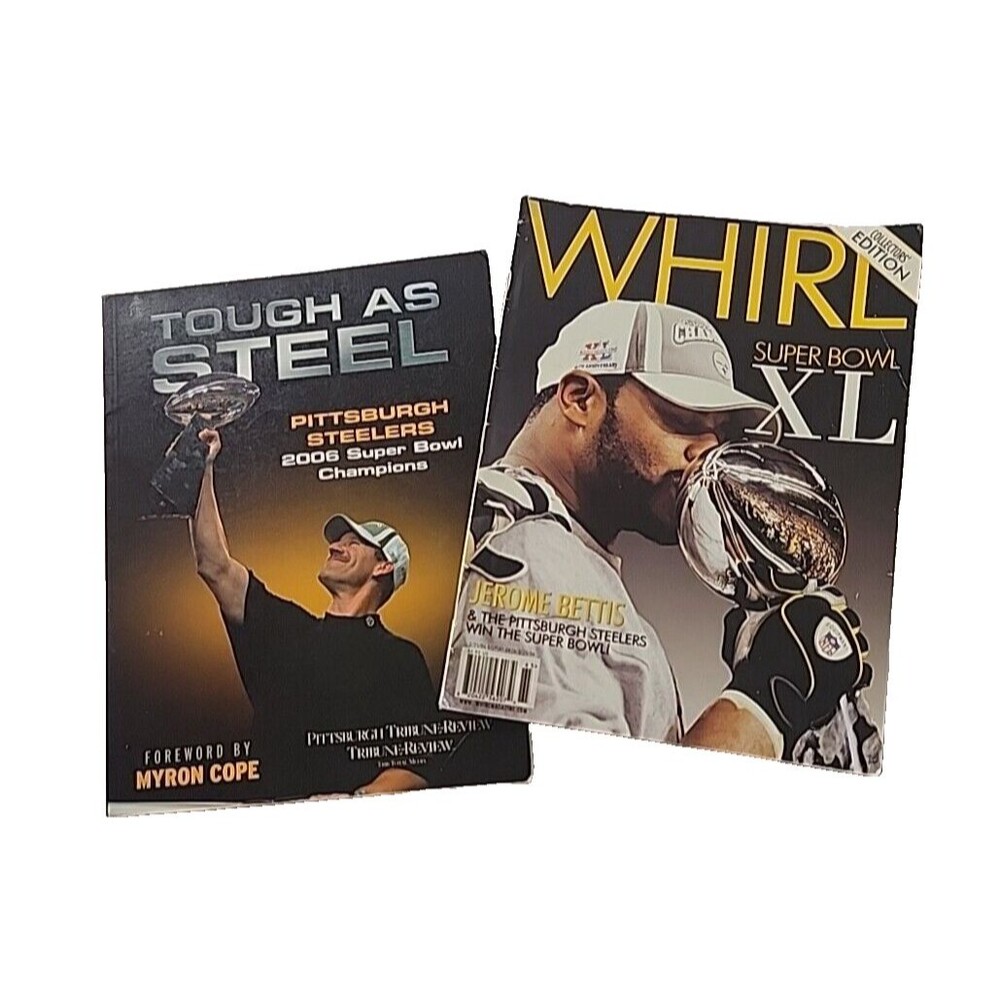 Pittsburgh Steelers 2006 Super Bowl XL Champs 2 Magazines Bettis & Cowher